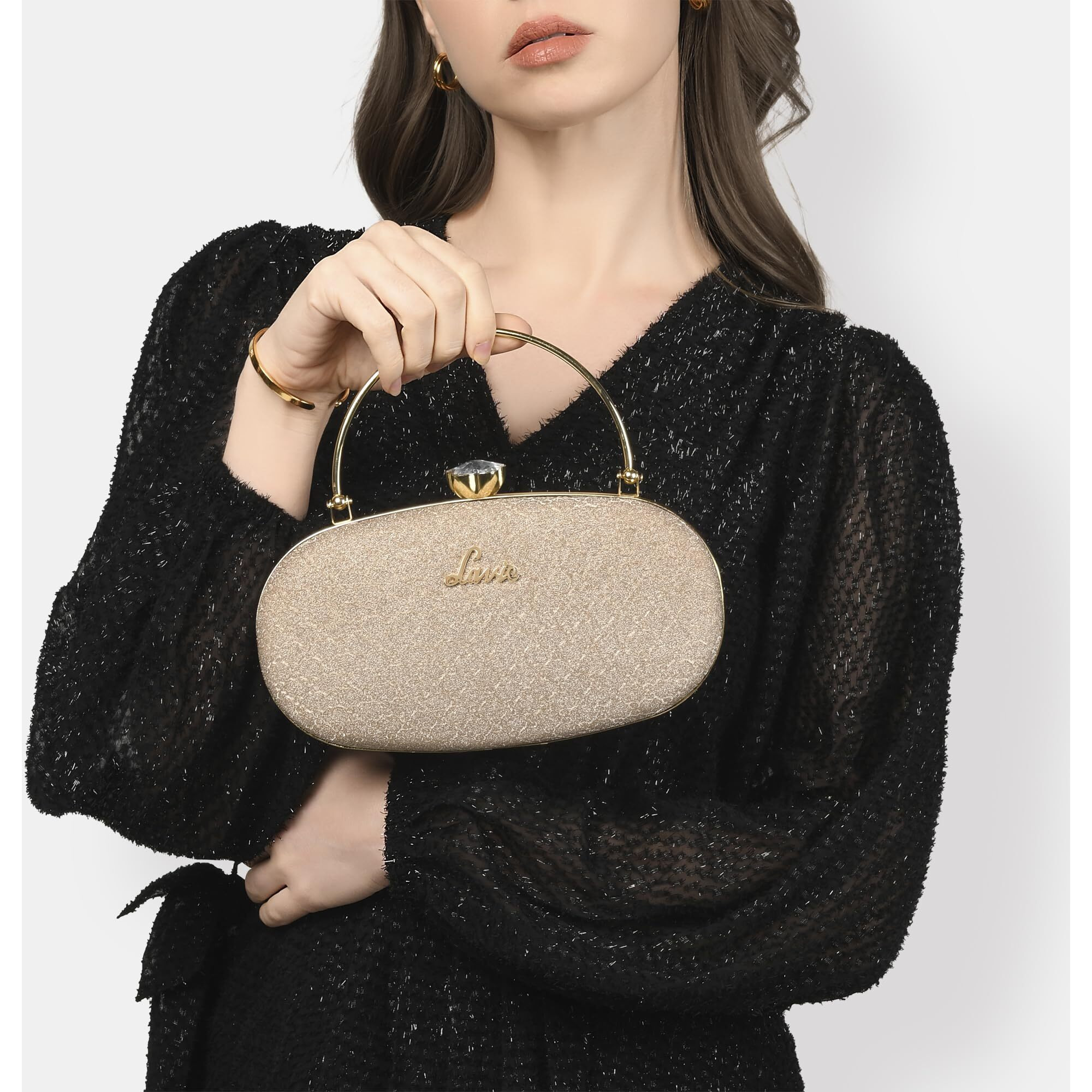 Lavie Women's Jazz Framed Clutch | Ladies Purse Handbag