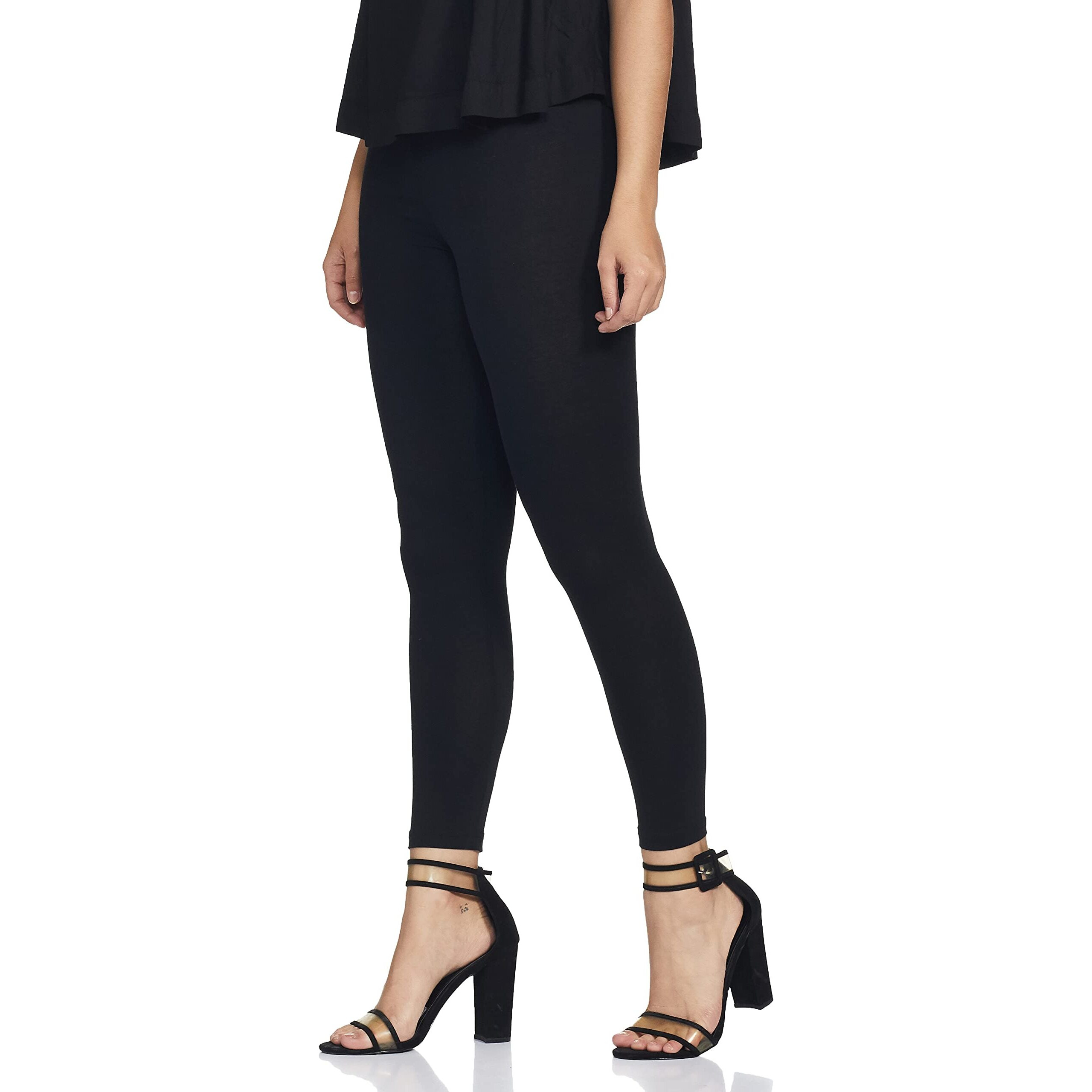 Max Women's Regular Fit Black Leggings 2XL
