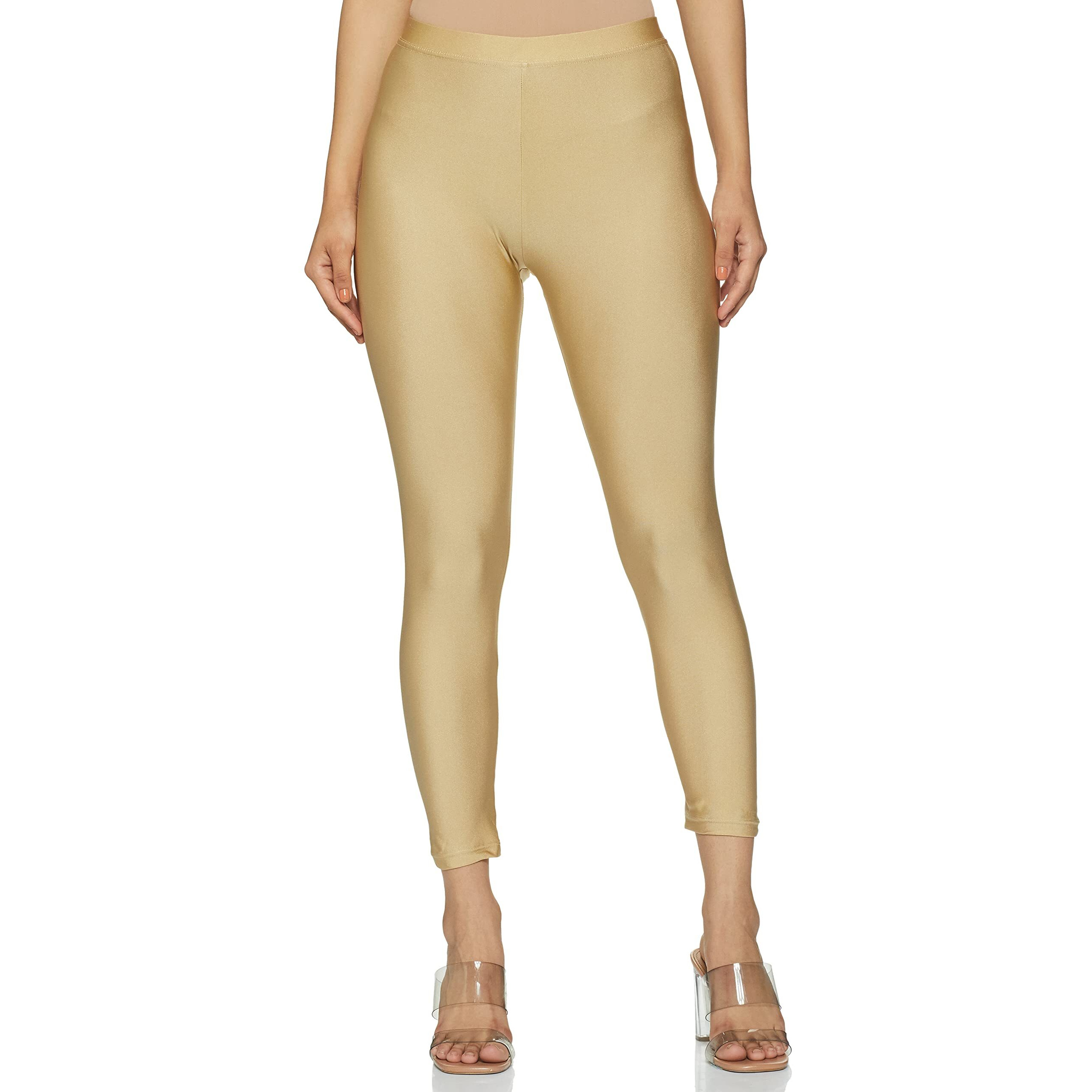 Max Women's Regular Fit Gold Leggings XL