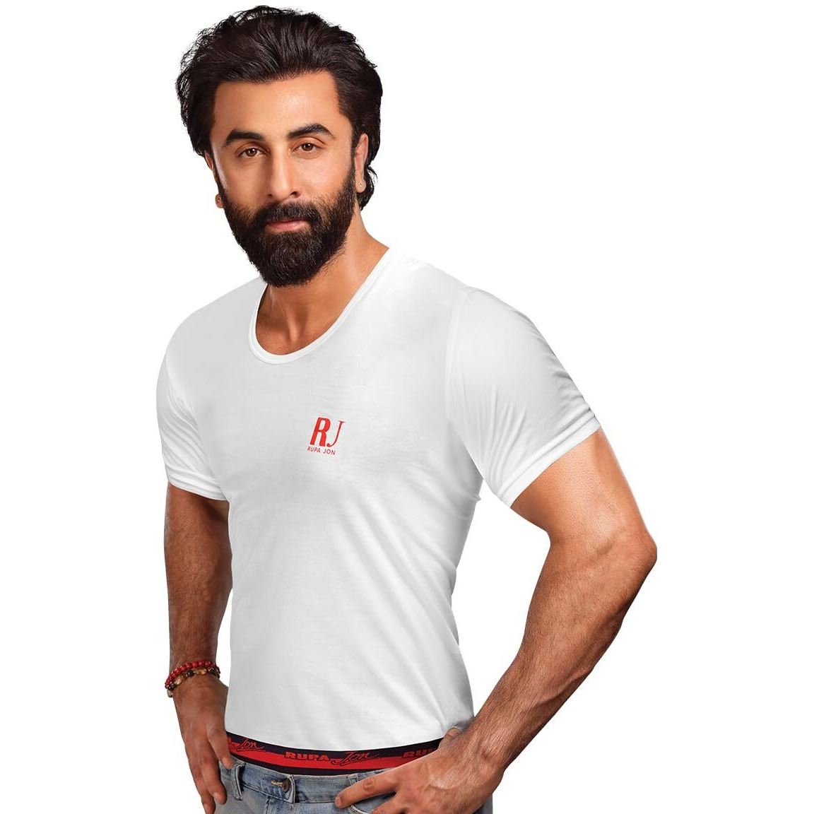 Rupa Jon Men's (Jn Regular Fit Vest Rns_White_2Xl)