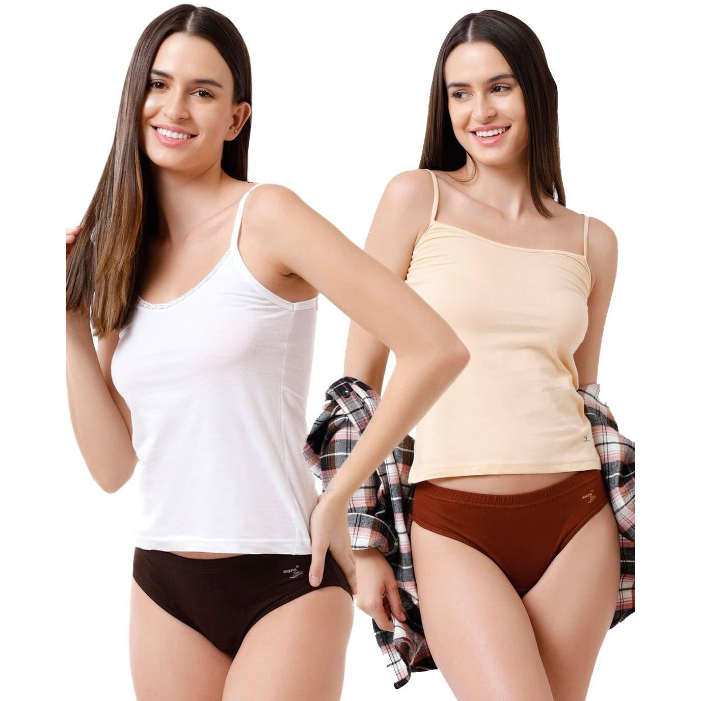 Rupa Jon Women's Cotton Panty (Pack of 10)(Colors May Vary)(JN ASH PLN PNTY-PO10_Assorted_85/Medium)(Colors and Prints May Vary)