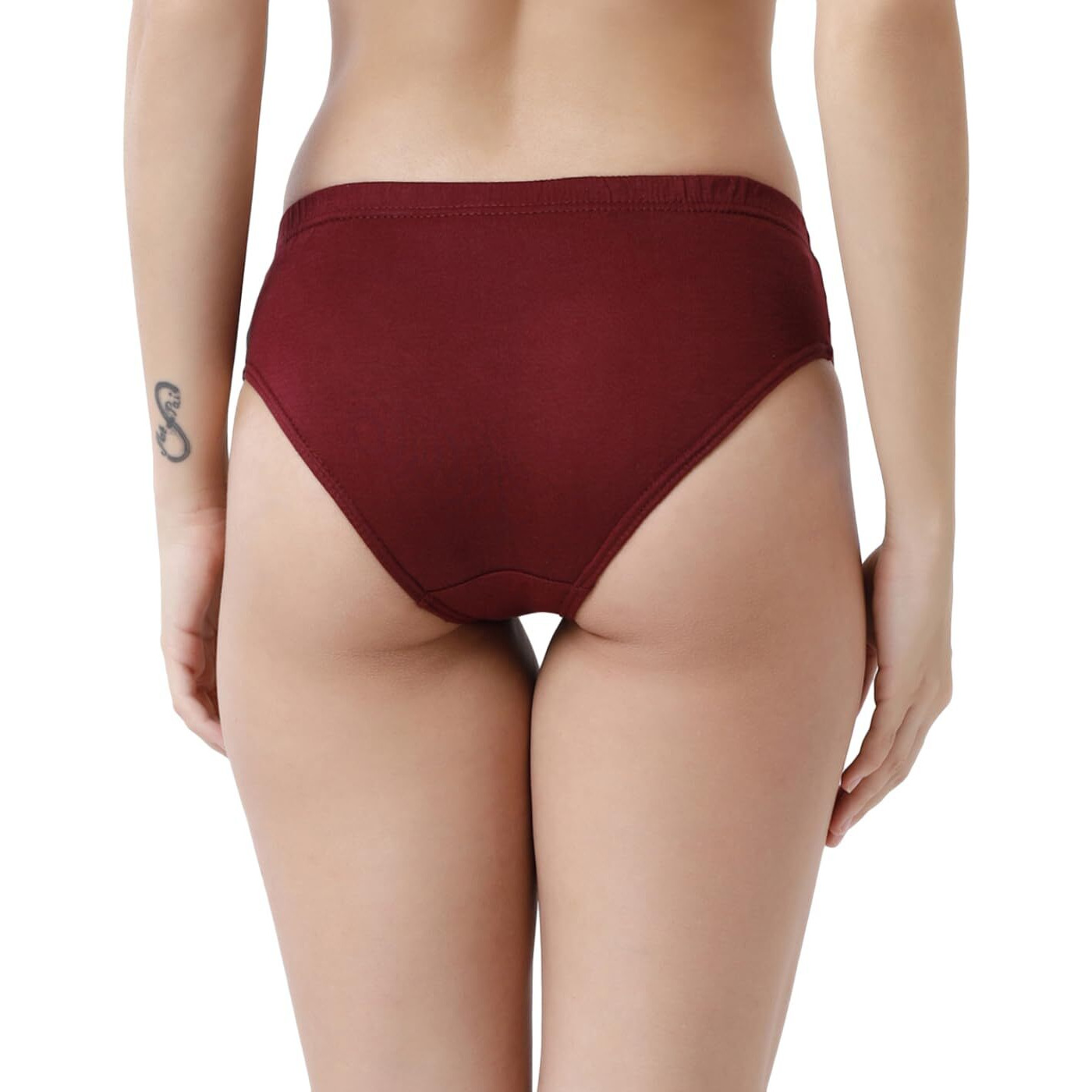 Rupa Jon Jon AISH. PL.PNTY, ASSORETD, 100, P10 Standard Women's Cotton Solid Mid Waist Hipster with Ultrasoft Concealed Waistband, Full Coverage Panty, Pack of 10 (JN ASH PLN PNTY_Assorted
