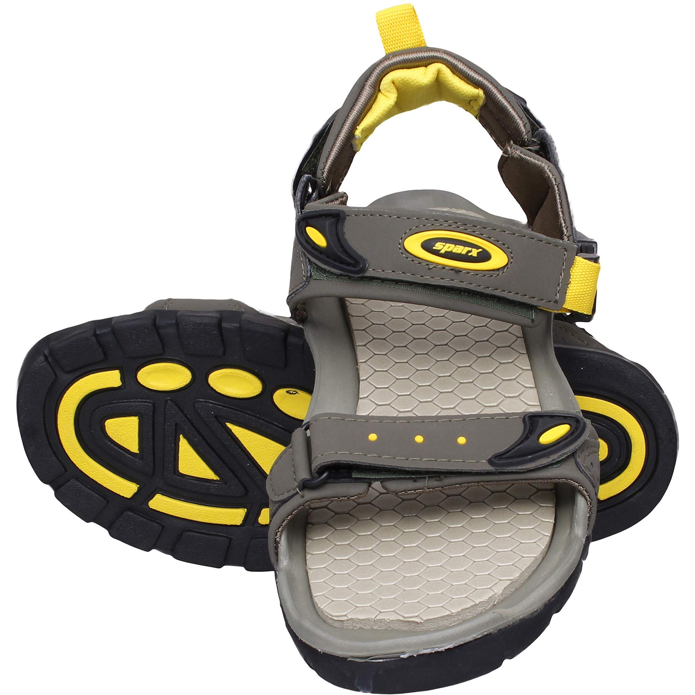 Sparx mens SS 502 | Latest, Daily Use, Stylish Floaters | Yellow Sport Sandal - 10 UK (SS 502)