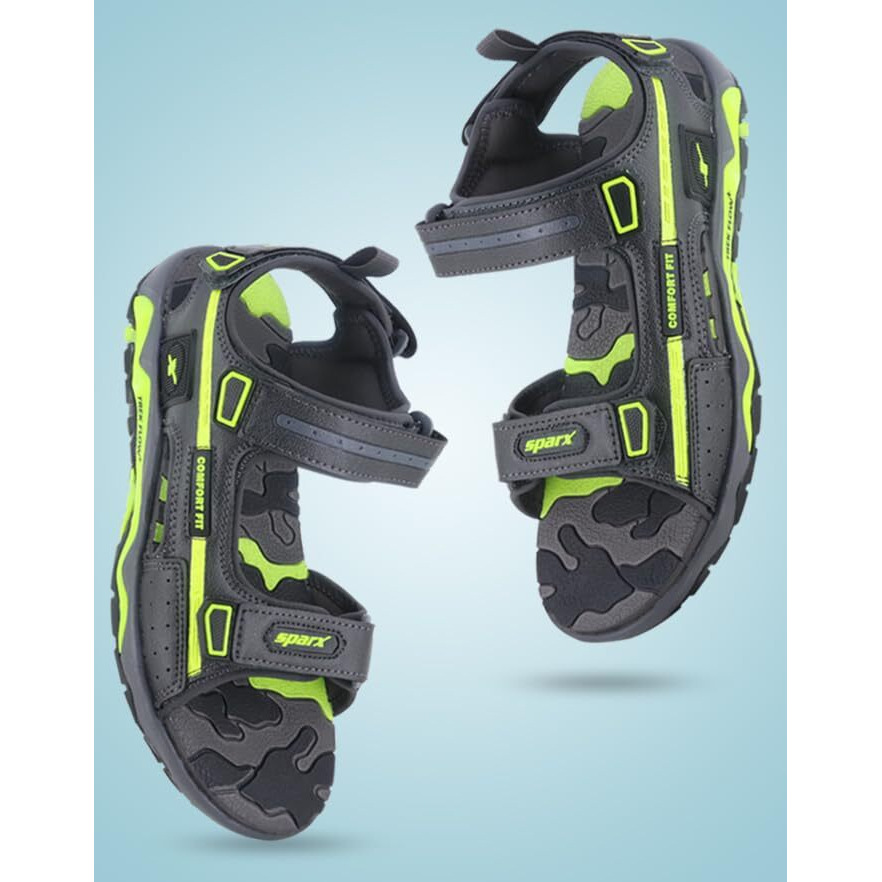 Sparx mens SS 615 | Latest, Daily Use, Stylish Floaters | Green Sport Sandal - 8 UK (SS 615)