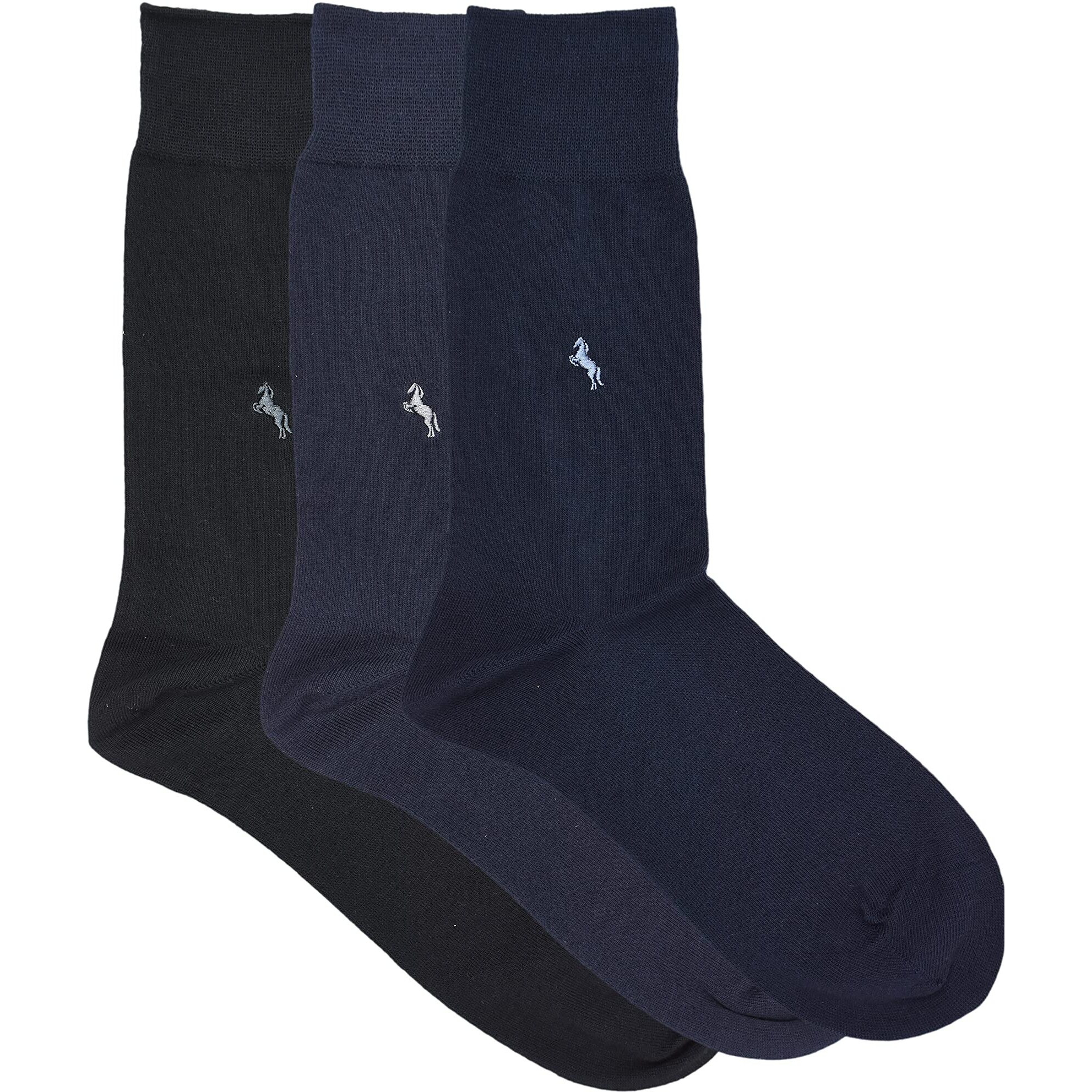 BALENZIA Mens Formal Socks |Organic Cotton| Men's Socks- Pack of 3 (Free Size)