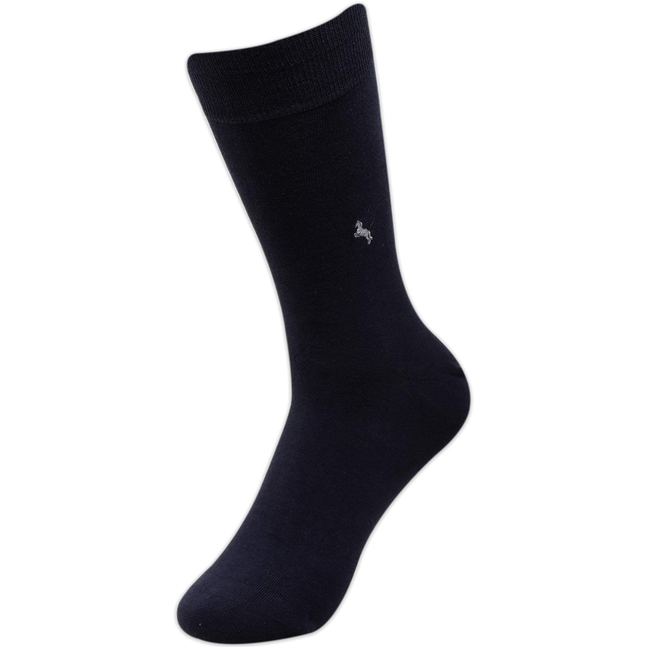 BALENZIA Mens Formal Socks |Organic Cotton| Men's Socks- Pack of 3 (Free Size)