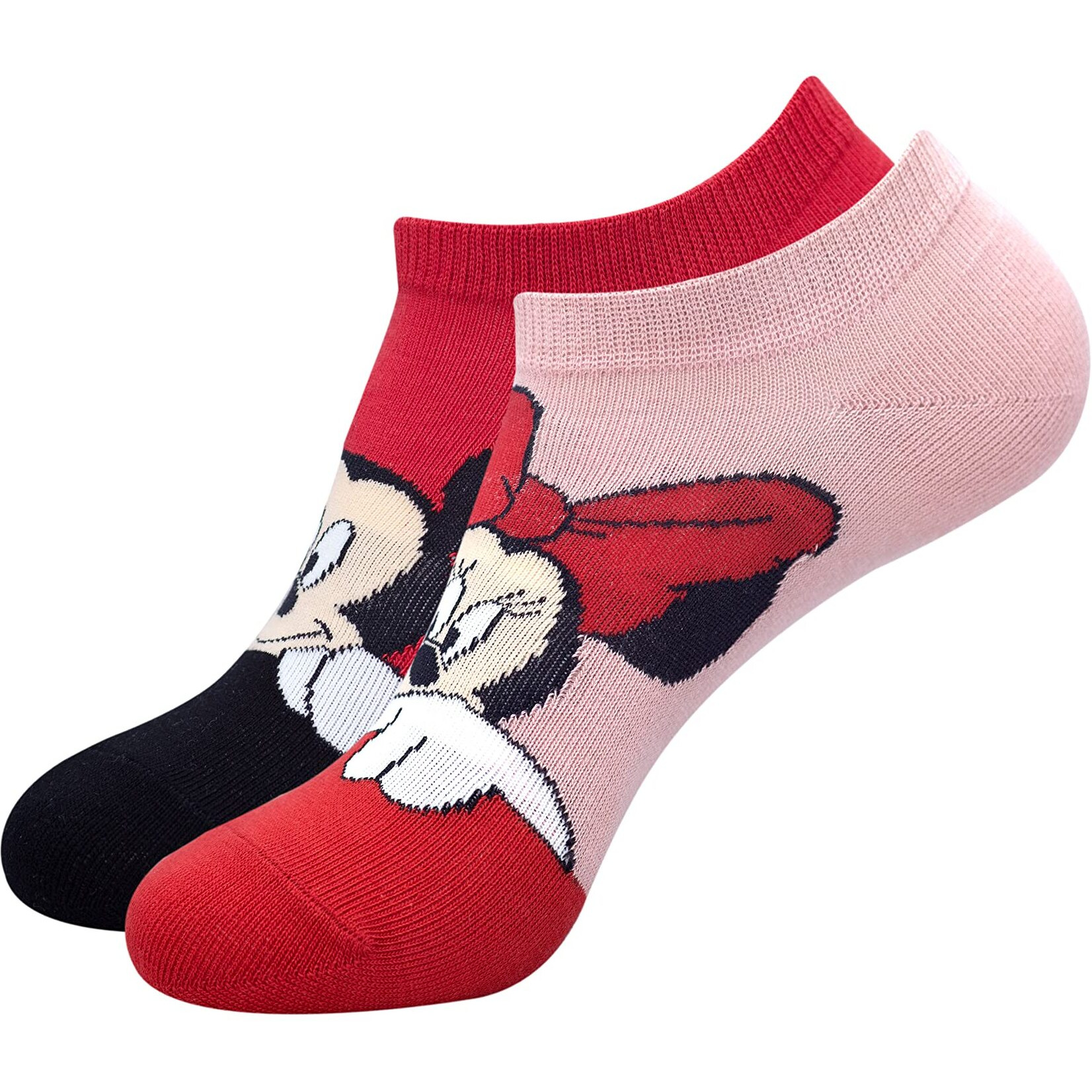 BALENZIA x Disney Lowcut/Ankle Socks for Women (Pack of 2 Pairs)(Free Size)|Made with 100% Cotton