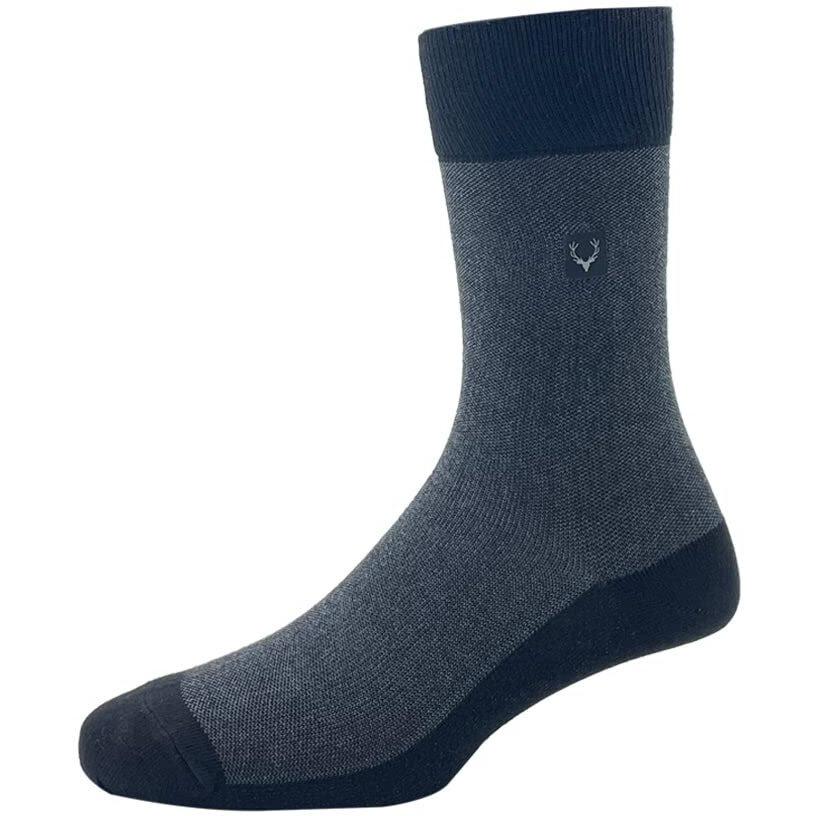 Allen Solly Men's Cotton Full Length Socks (Pack Of 3) - Black, Beige, Brown