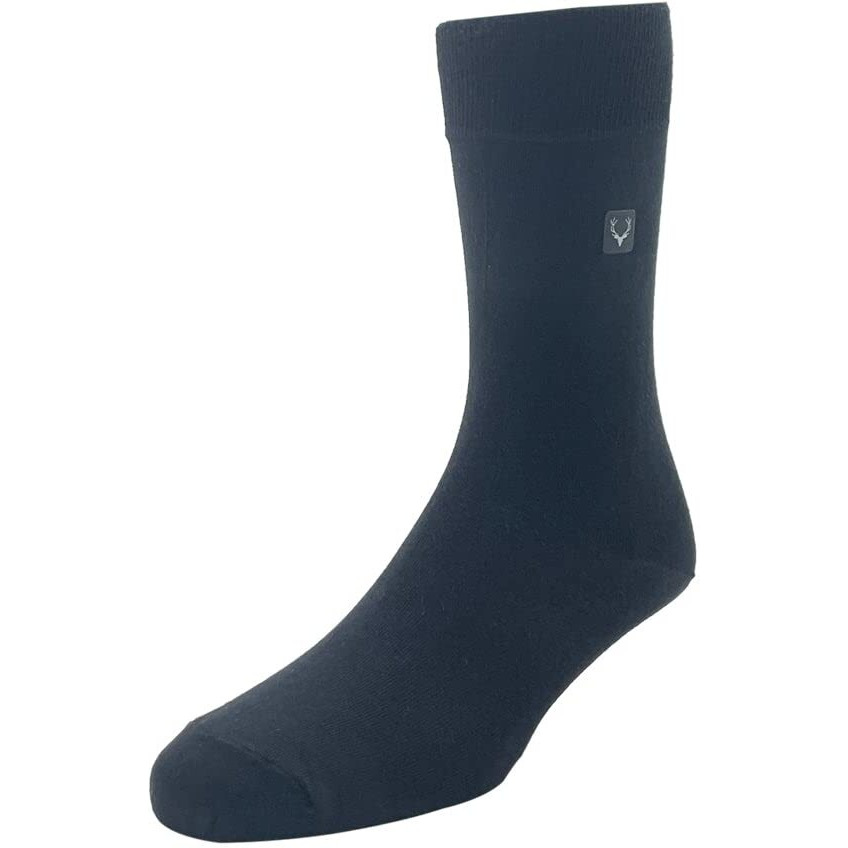 Allen Solly Men's Cotton Full Length Socks (Pack Of 3) - Black