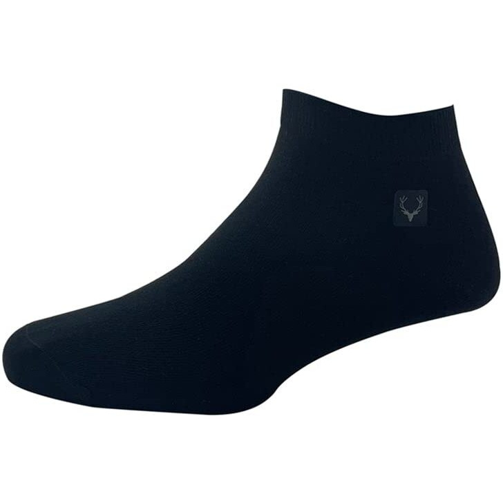 Allen Solly Men's Cotton Ankle Length Socks (Pack Of 3) - Black, Dark Grey, White