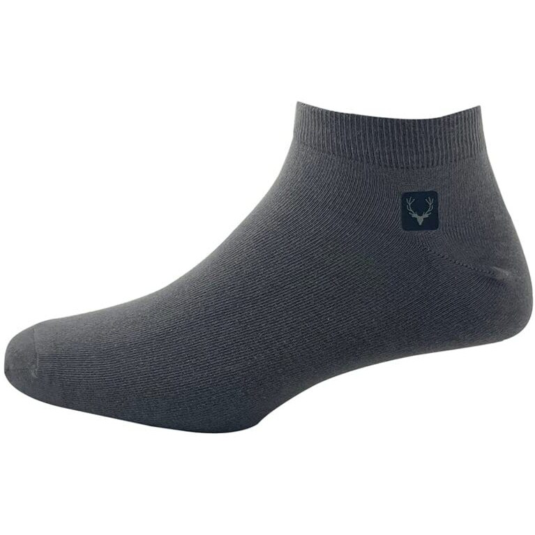 Allen Solly Men's Cotton Ankle Length Socks (Pack Of 3) - Black, Dark Grey, White