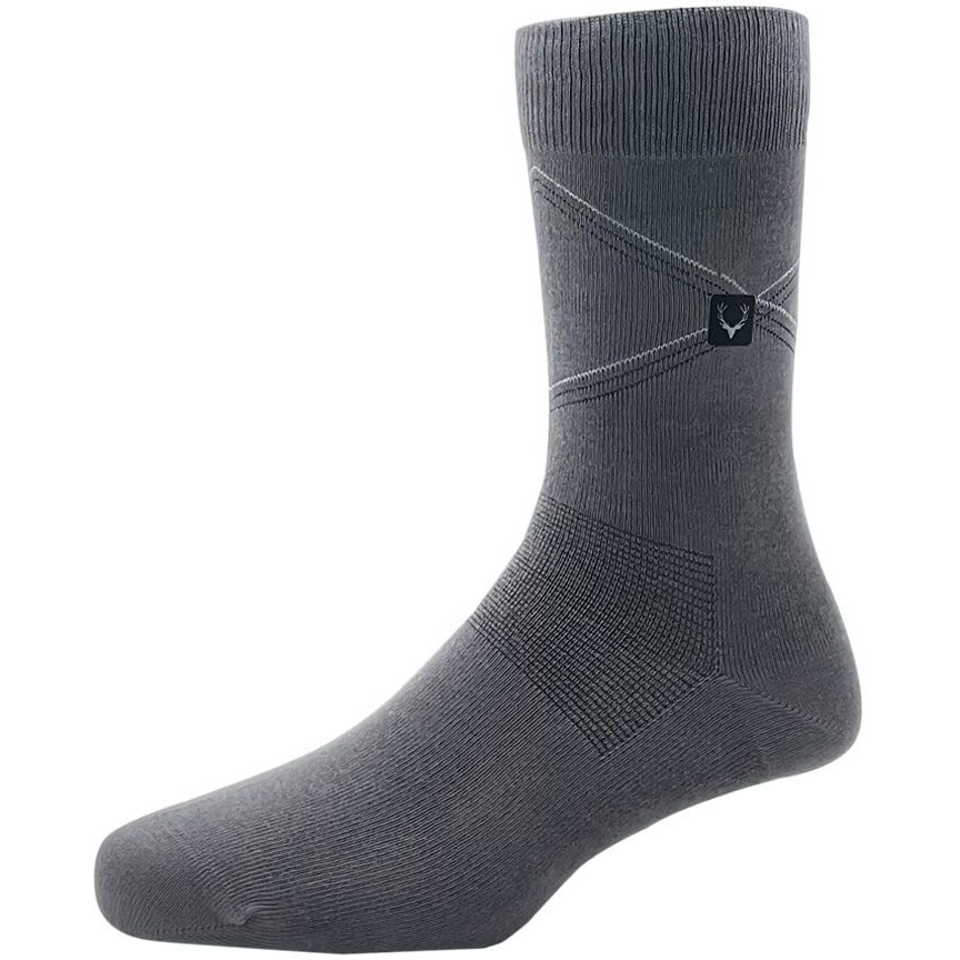 Allen Solly Men's Cotton Full Length Socks (Pack Of 3) - Dark Grey, Denim, Black