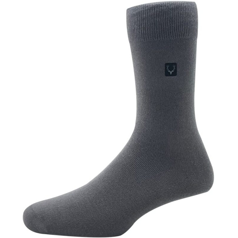 Allen Solly Men's Cotton Full Length Socks (Pack Of 3) - Black, Dark Grey, Navy