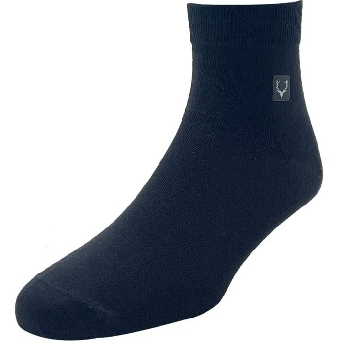 Allen Solly Men's Cotton Quarter Length Socks (Pack Of 3) - Black