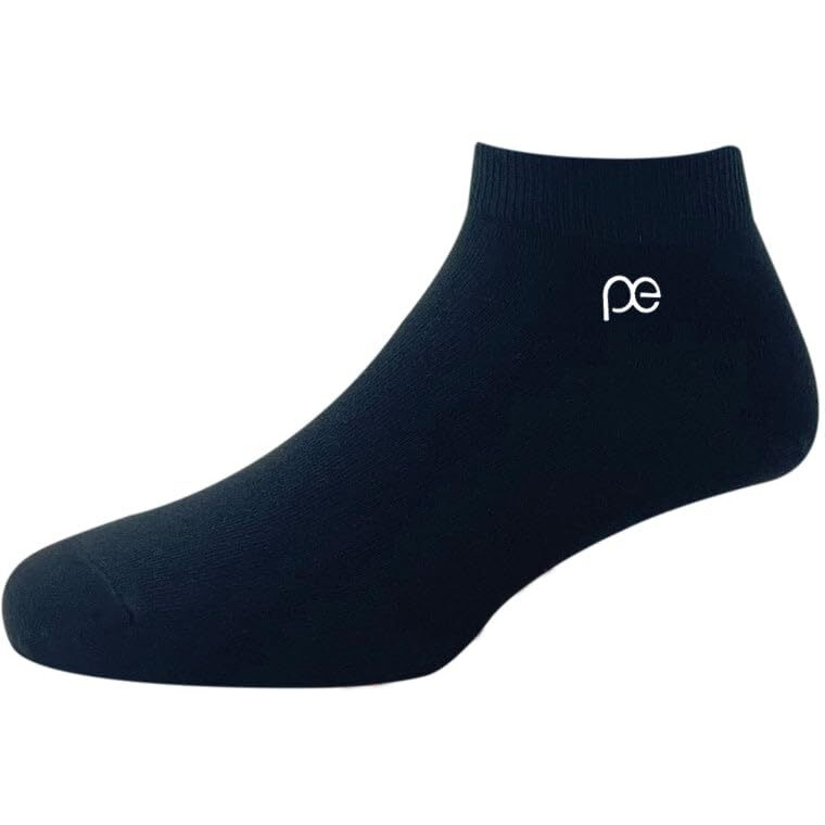 Peter England Mens Cotton Ankle Length Socks (Pack of 3) Black