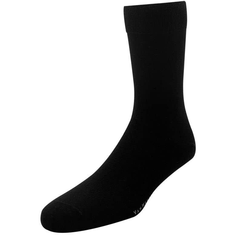 Van Heusen Men's Socks (Pack of 3) (VXT11141_Black)