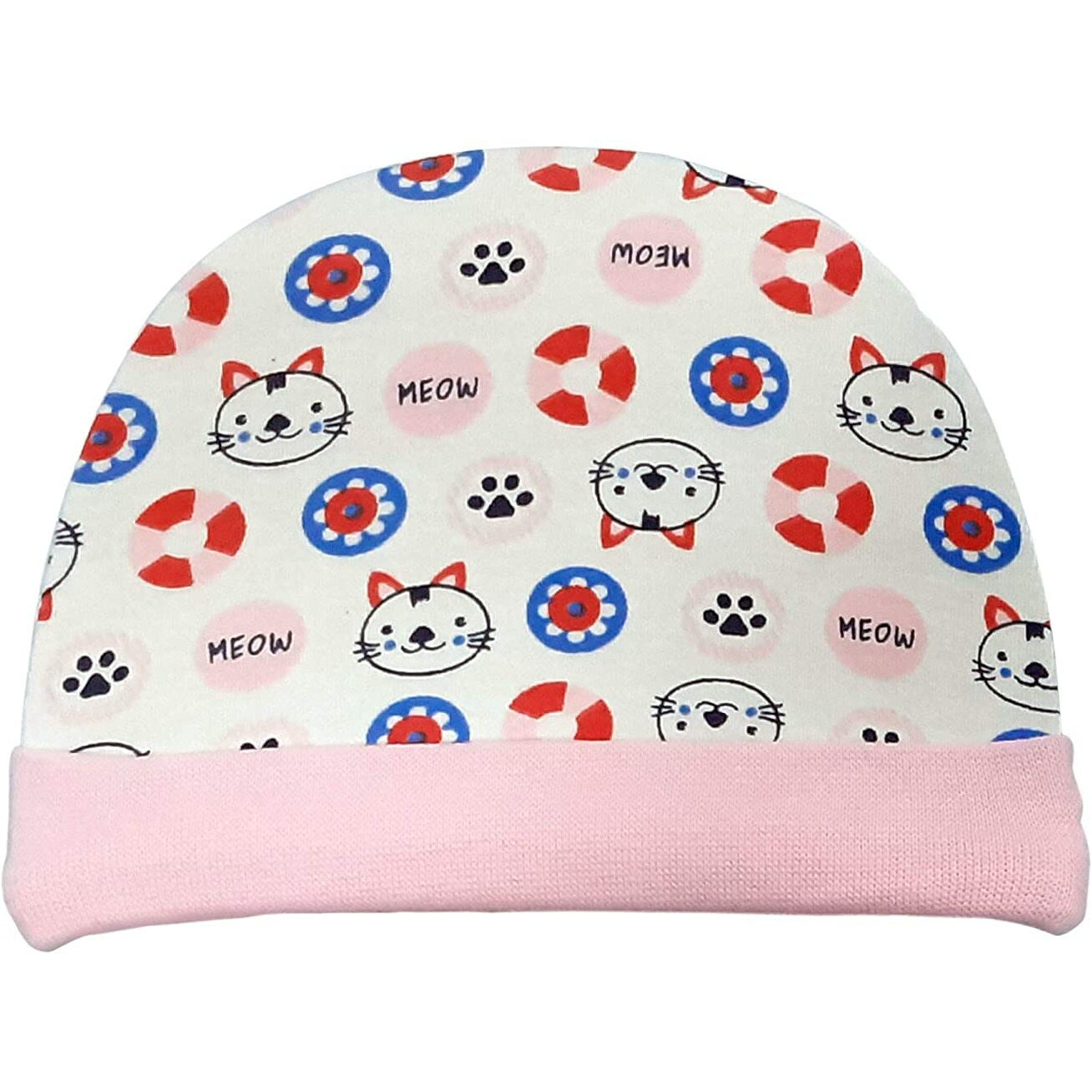 LUVLAP CAPS Booties Mittens Set Kitty Penguin Print PO2
