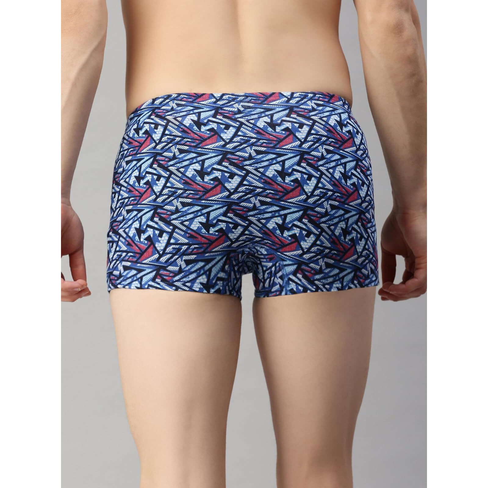 Lux Cozi Pack of 5 Men's Assorted Inner Elastic Semi Long Printed Trunk (Size  85cm)
