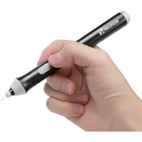 Neomate Slim Battery-Operated Automatic Eraser | Includes 22 Refills and 2 Eraser Holders | Portable Electric Eraser for Precision Drawing & Sketching (Batteries Not Included)