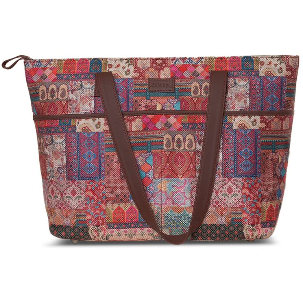 ZOUK Women's Vegan Handcrafted Kutch Gamthi Tote Bag