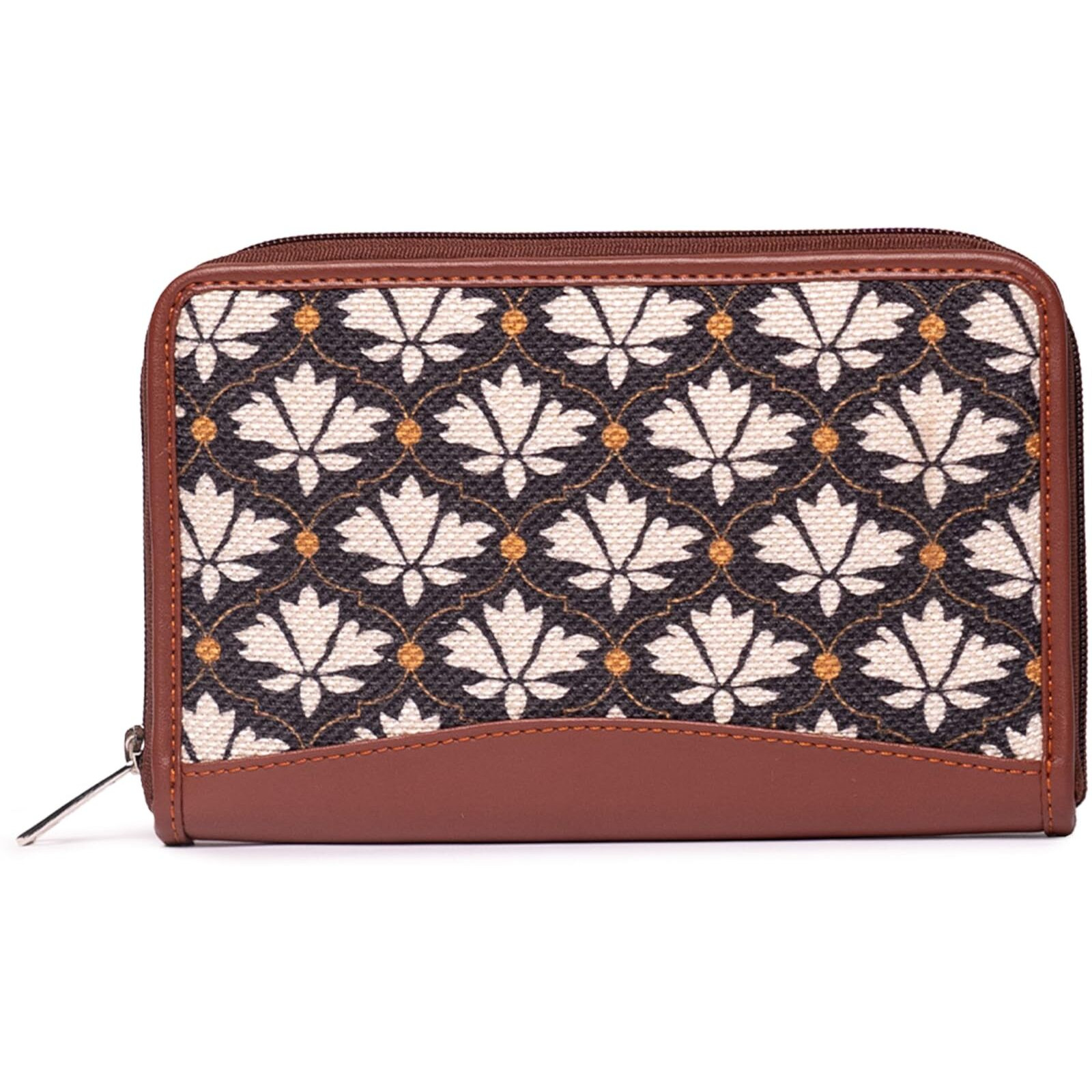 ZOUK Women Handcrafted Bidri Kaiser Chain Wallet