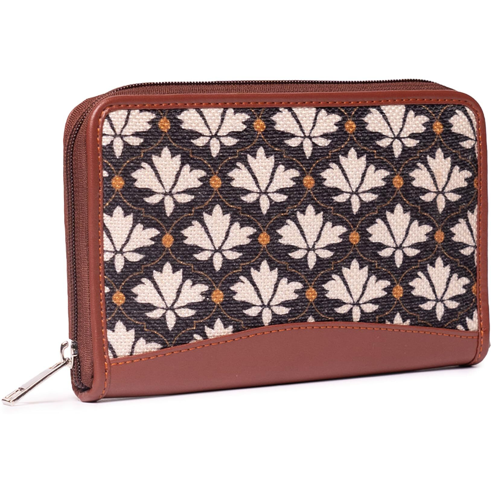 ZOUK Women Handcrafted Bidri Kaiser Chain Wallet