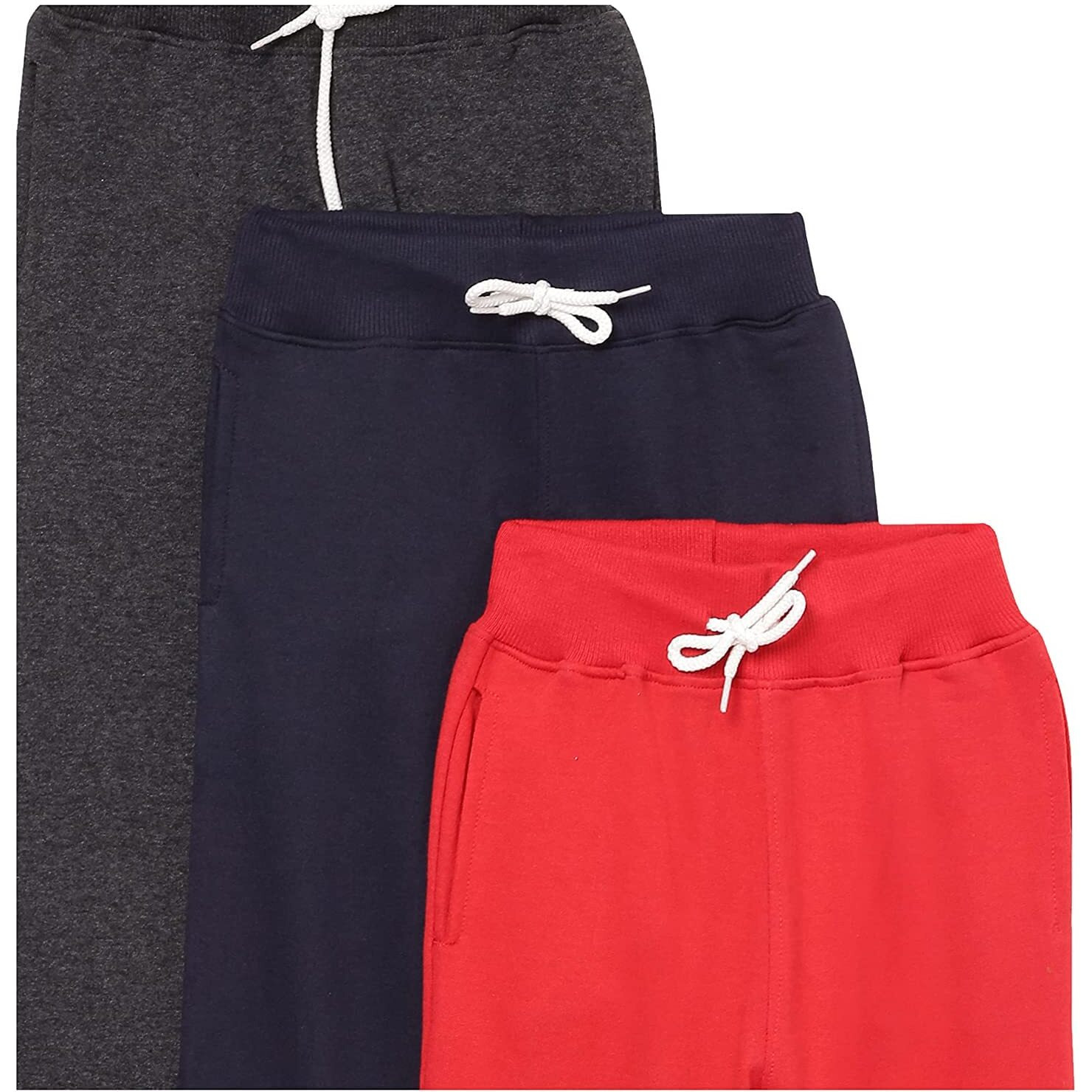 T2F Boy's Regular Track Pants (BYSJOG3P01_Multicolor 3_9-10 Years)