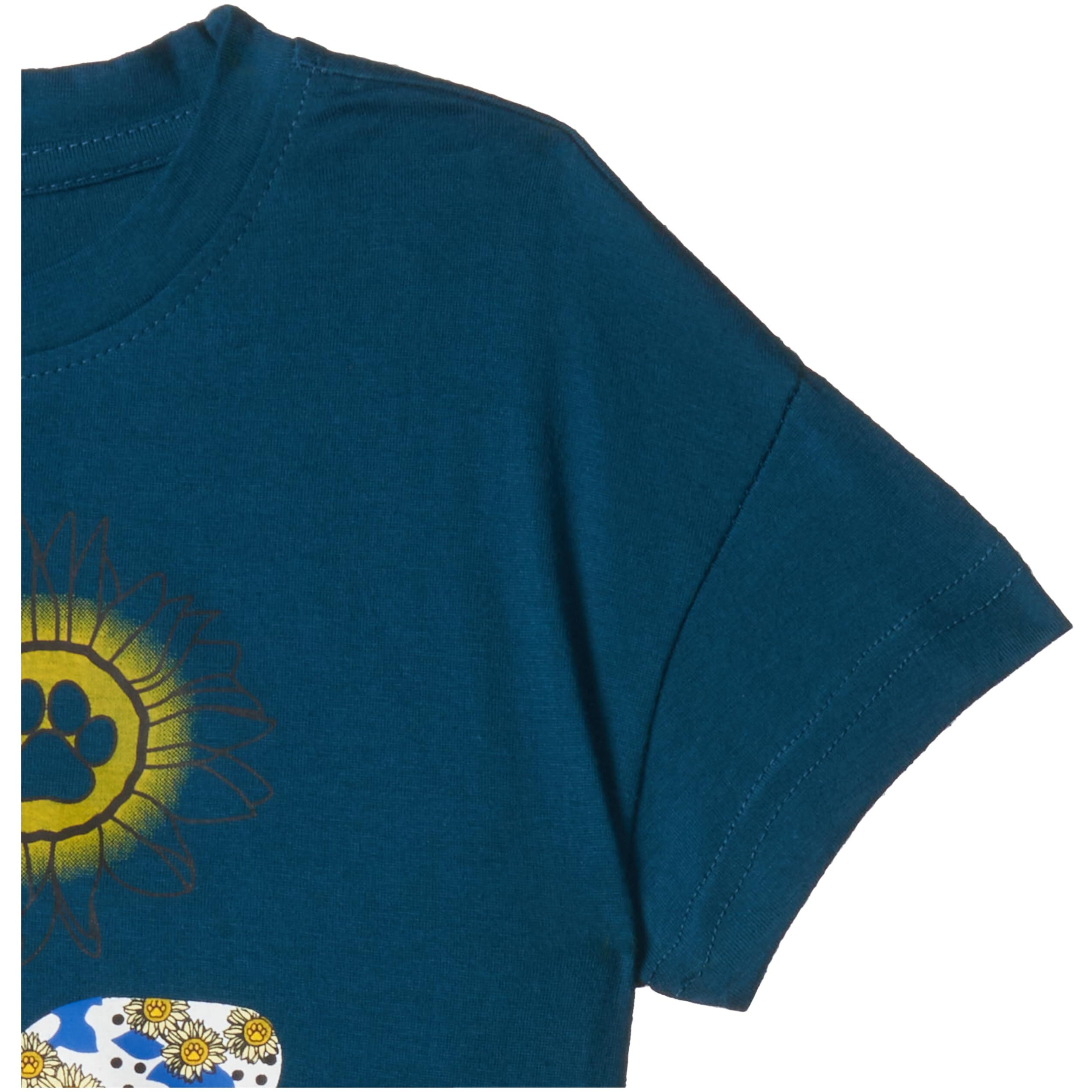T2F Girl's Solid Regular Drop Shoulder T-Shirt (GLS-TSRT-20_Multicolor 3