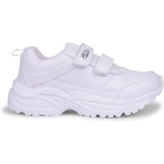 Bata 4511 Marshal E 24 White Casual Shoes for Juniors |Perfect for Everyday wear| Walking| Running | Slip-Resistant | All Day Comfortable |Breathable |Lightweight. Size- 3