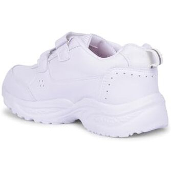 Bata 4511 Clark E 24 White Casual Shoes for Juniors |Perfect for Everyday wear| Walking| Running | Slip-Resistant | All Day Comfortable |Breathable |Lightweight. Size- 5