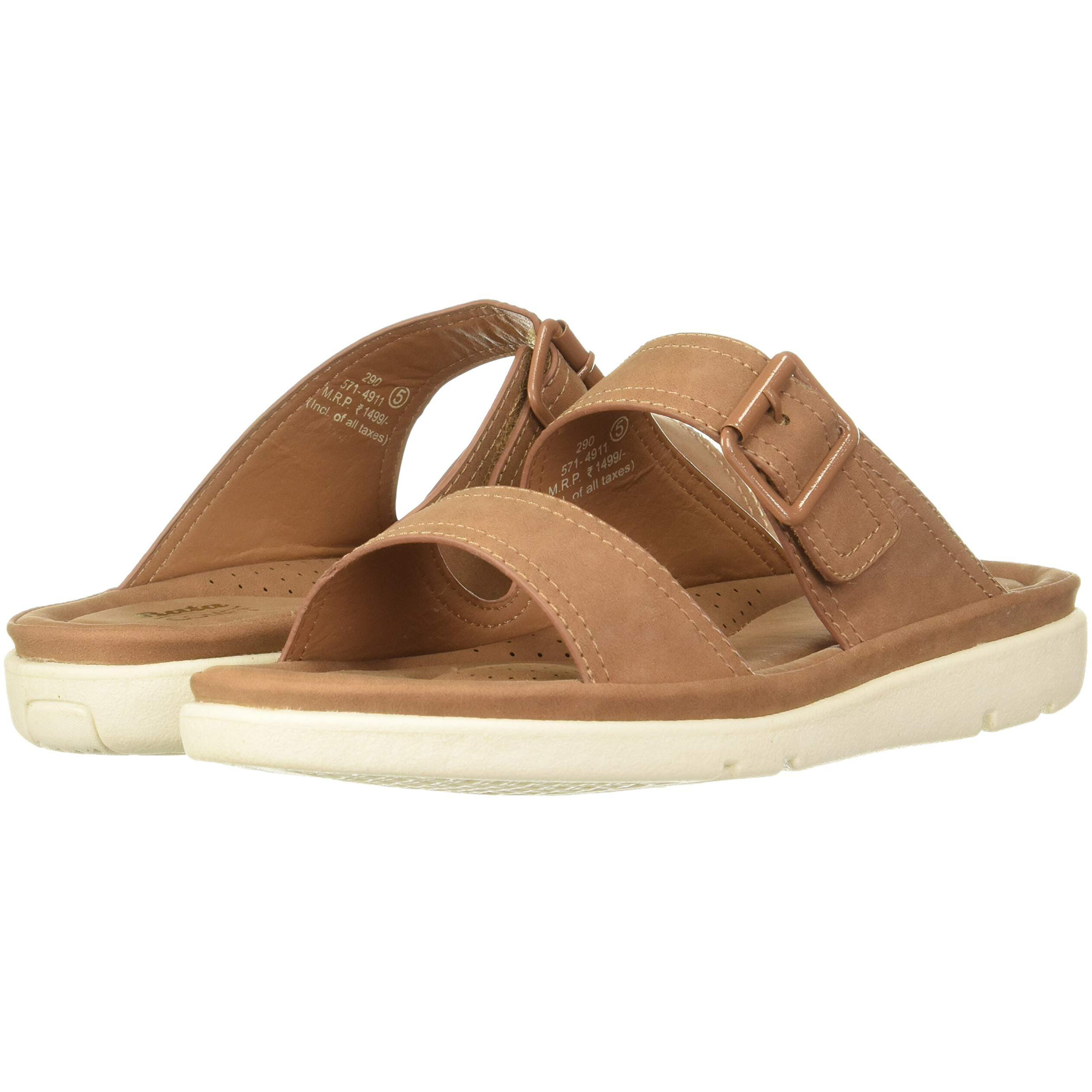 BATA Women Carlene Brown Fashion Slippers5 Kids UK (5714911)