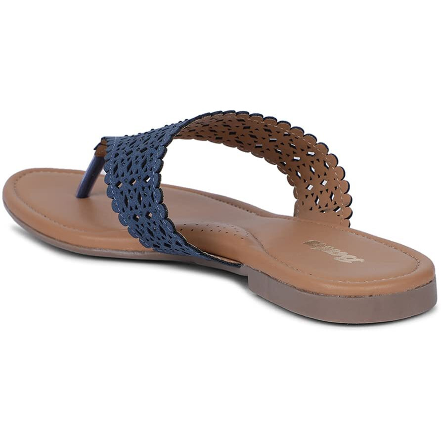 Bata Women's Baroque Th Open-Back Slipper(5719708_Blue_8 Uk)