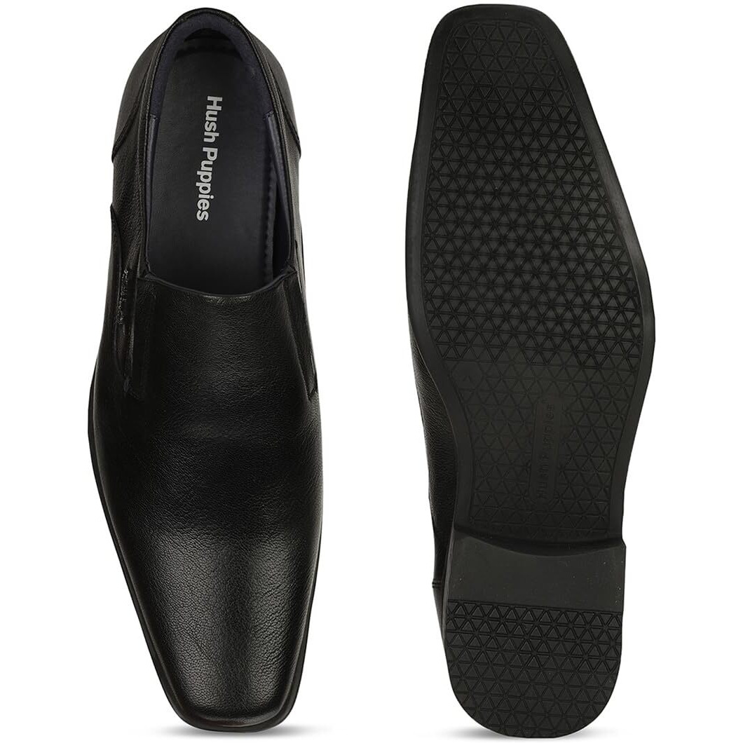 Hush Puppies Men's HPO2 Flex Slip E 23 Slipon Formal Shoes (8546013_Black_7 UK)