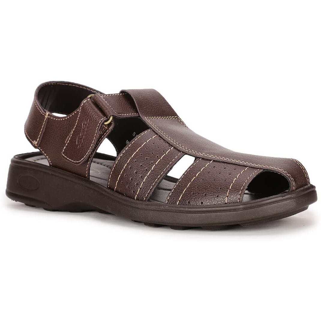 Bata Men's CLASSIC SANDAL (8614441_DARK BROWN_8 UK)