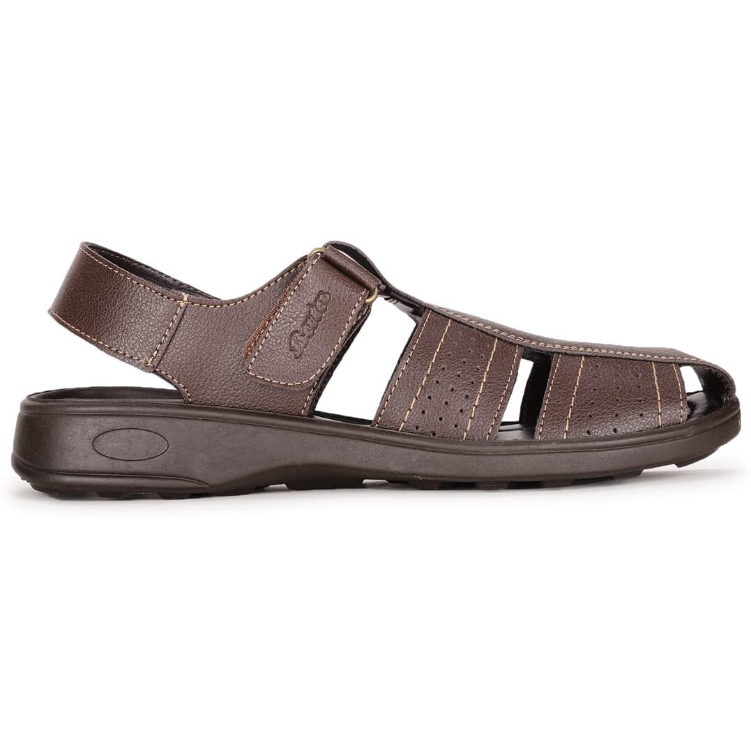 Bata Men's CLASSIC SANDAL (8614441_DARK BROWN_8 UK)