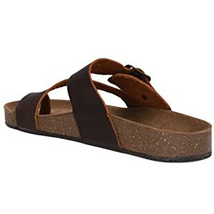 Bata Men's BIO TOERING Slippers (8734007_DARK BROWN_9 UK)