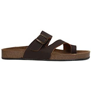 Bata Men's BIO TOERING Slippers (8734007_DARK BROWN_9 UK)