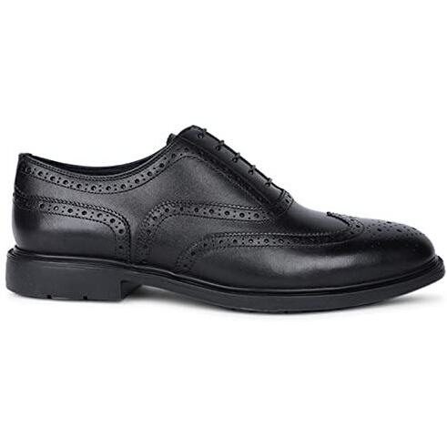 Hush Puppies Mens Ren Oxford Black Uniform Dress Shoe - 9 UK (8246995)