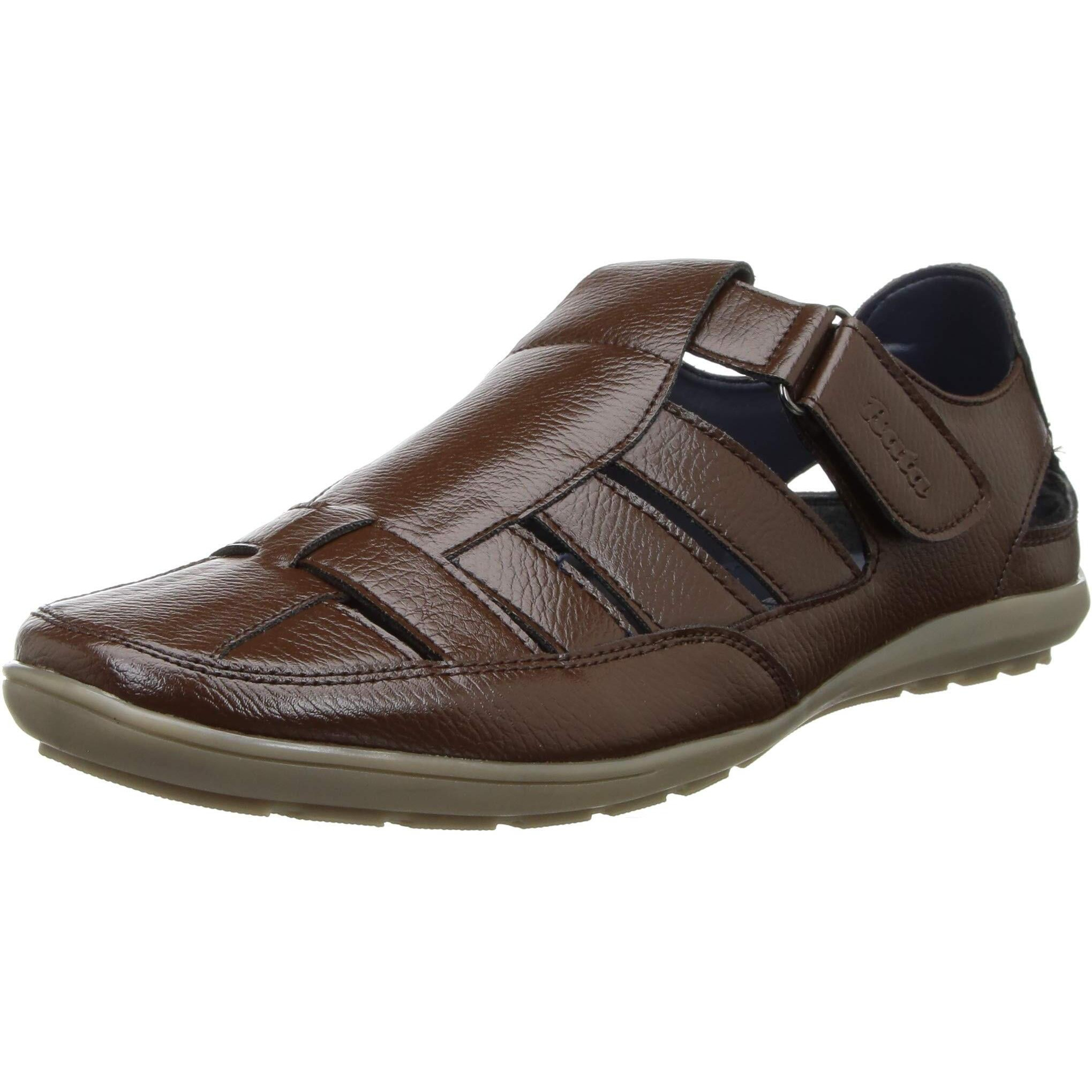 Bata Mens Boss-Grass Brown Sandals