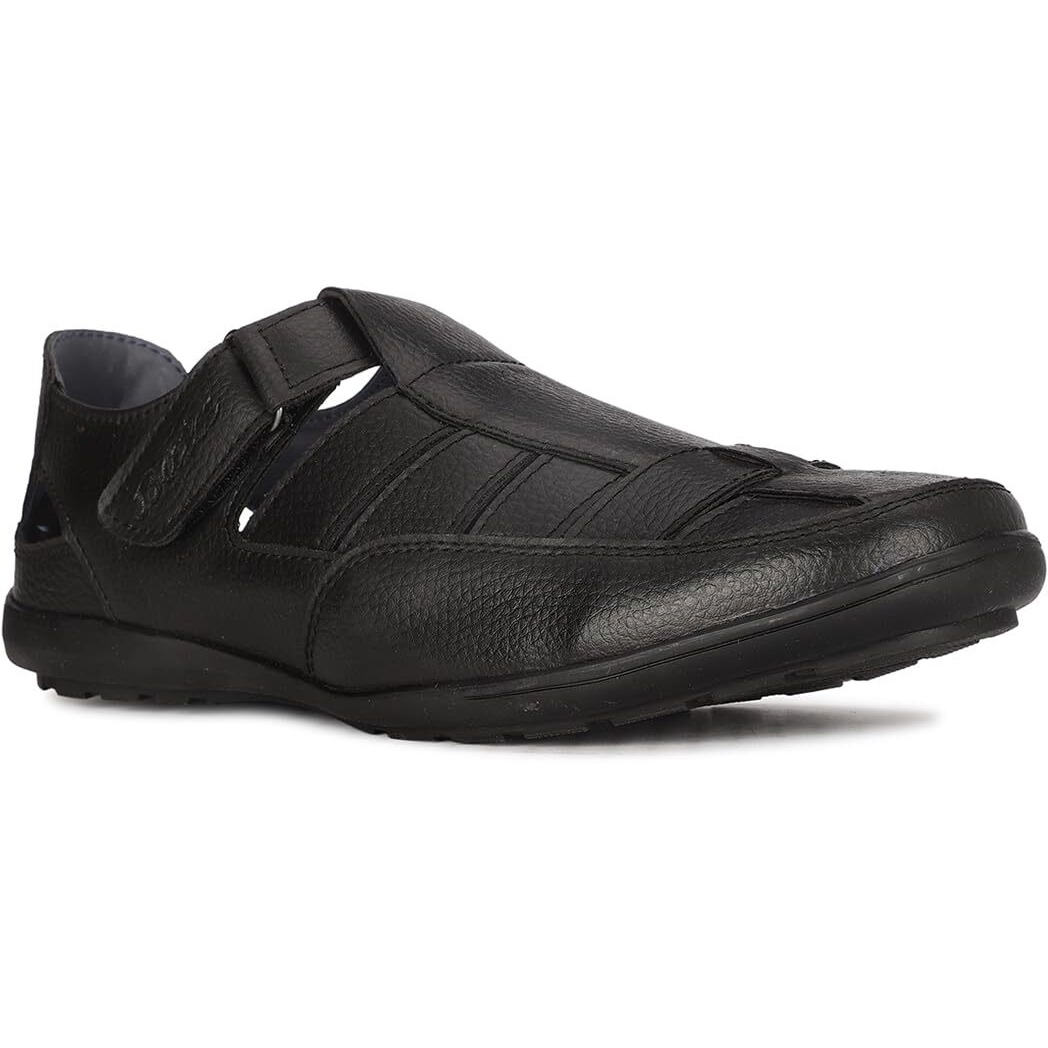 Bata Men's Black Loafers - Classic and Versatile Slip-On Shoes for Formal and Casual Settings