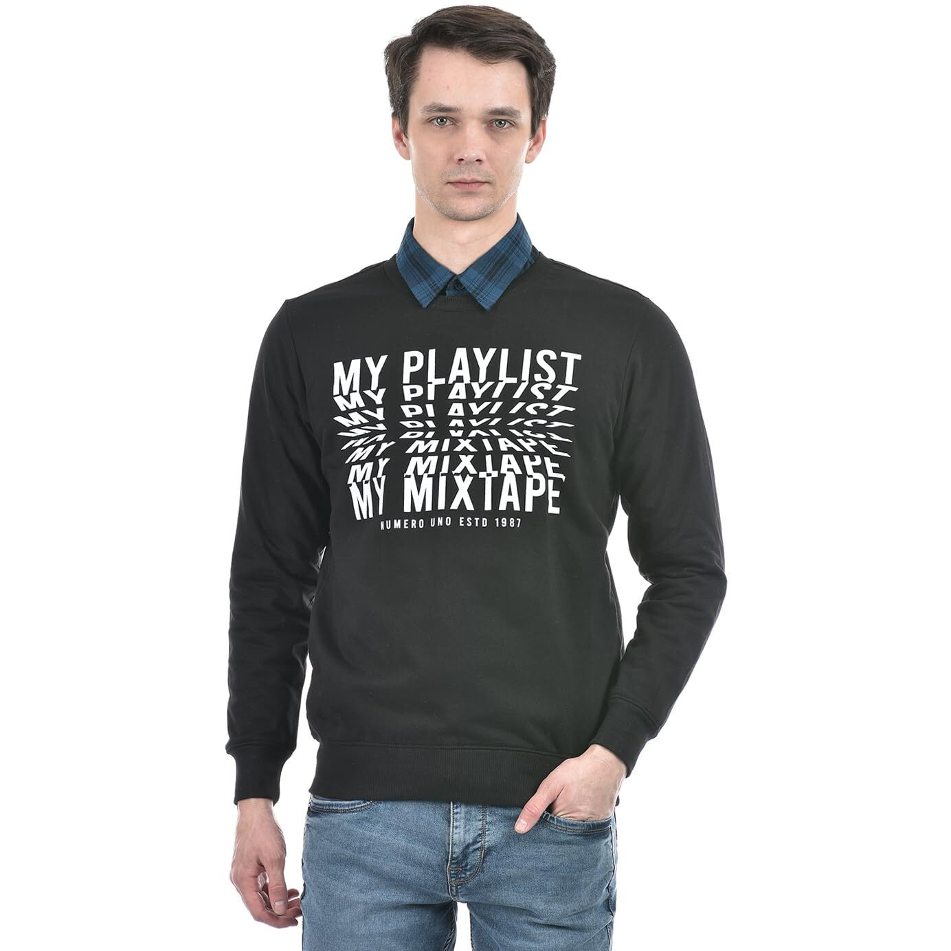 Numero Uno Men's Anthology Crewneck Sweatshirt Black