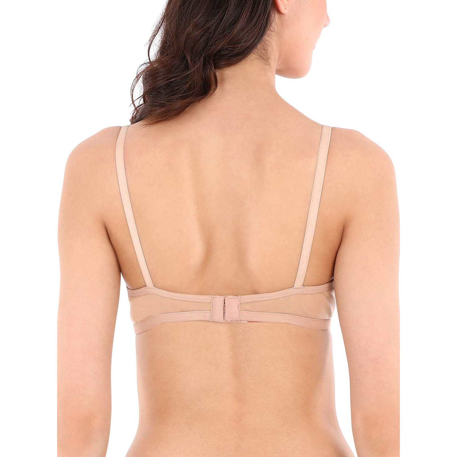 Clovia Women's Cotton Wire Free Non-Wired T-Shirt Bra (BR1449P24-34B_Beige_34 B)