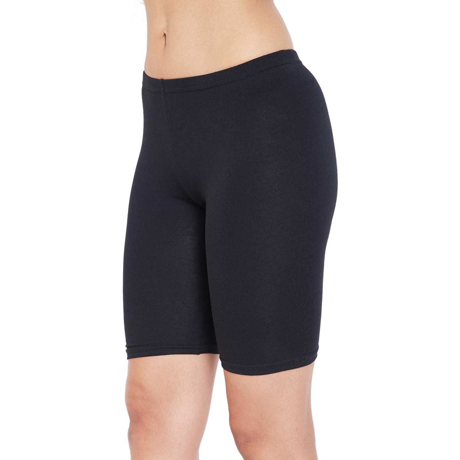 Clovia Women's Boxer Shorts (PN3352P13M_Black_M)