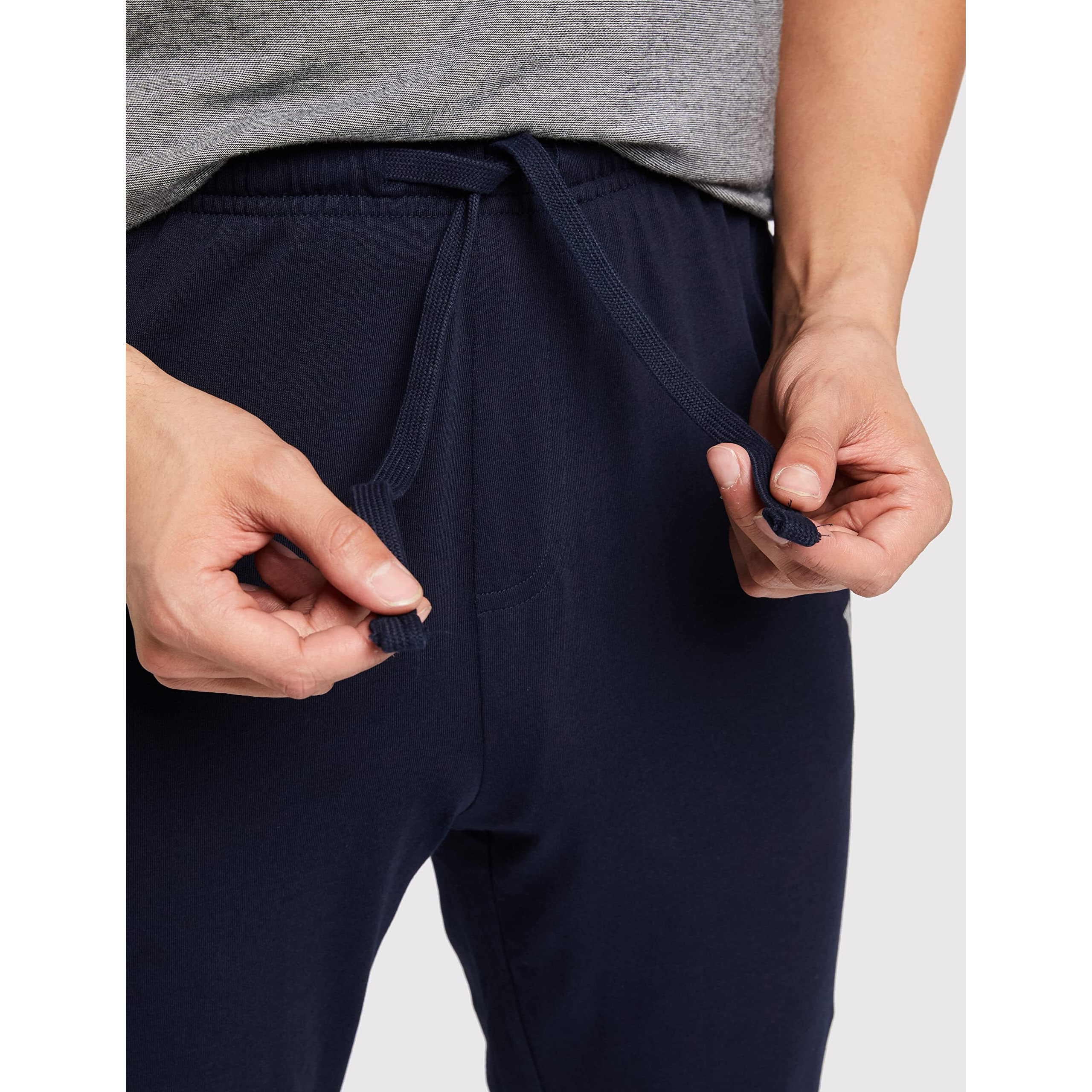 Van Heusen Men Athleisure Smart Tech Regular Fit Trackpants - Easy Stain Release, Anti Stat, Ultra Soft_50056_Navy_M
