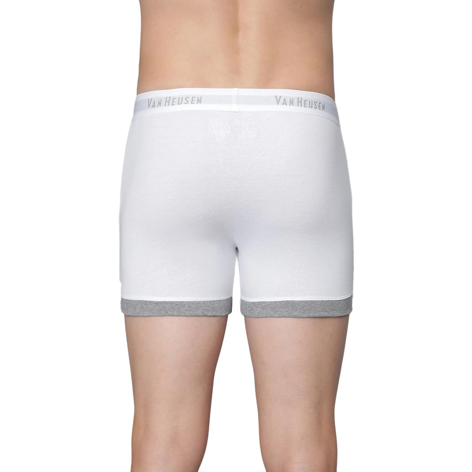 Van Heusen Men Trunks - 100% Combed Cotton - Anti Bacterial, Colour Fresh, Moisture Wicking_10044_White_M
