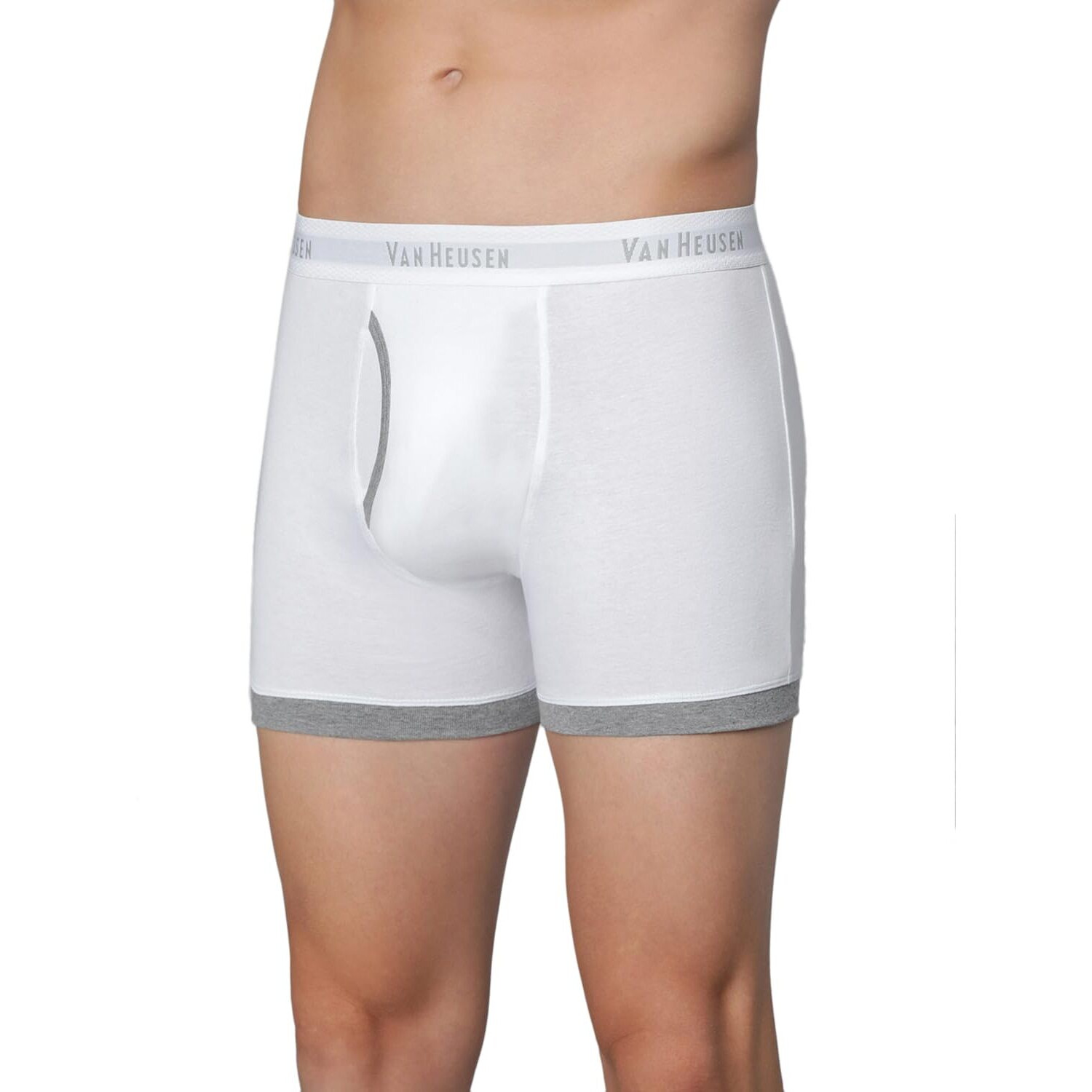 Van Heusen Men Trunks - 100% Combed Cotton - Anti Bacterial, Colour Fresh, Moisture Wicking_10044_White_M