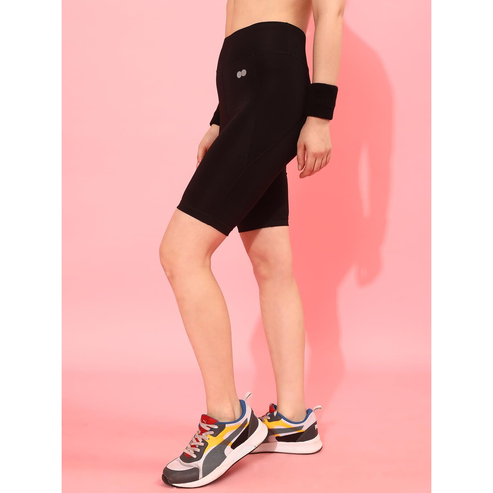 Clovia Women's Boxer Shorts (AB0055P13L_Black_L)