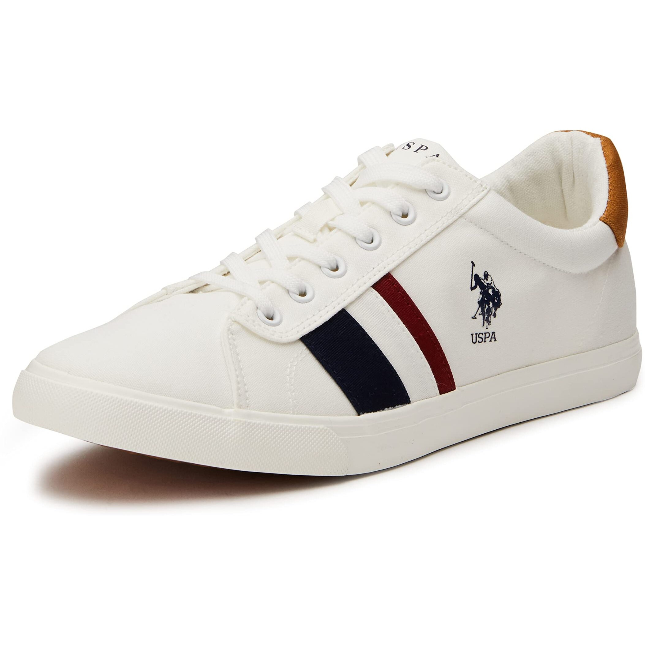 U.S. POLO ASSN. Mens Abor Off White Sneakers-7 UK (8 Us) (2Fd21134A01)
