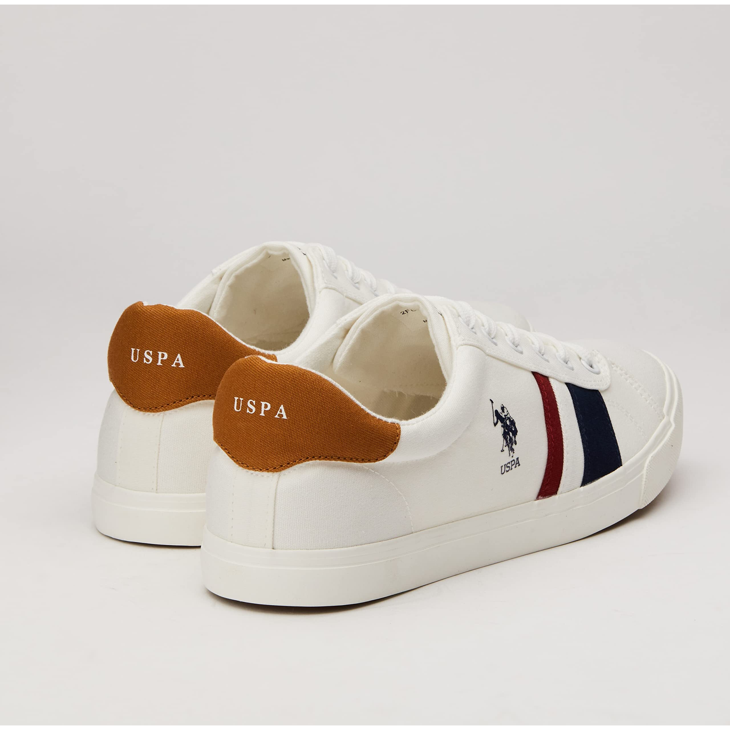 U.S. POLO ASSN. Mens Abor Off White Sneakers-7 UK (8 Us) (2Fd21134A01)