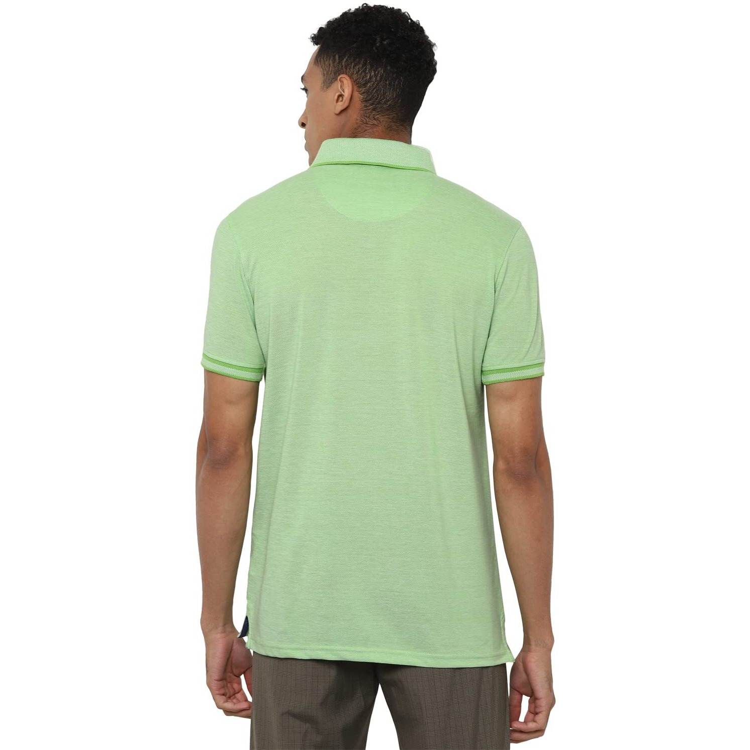 Allen Solly Men Regular Fit Polo (ASKPQRGFJ52168-M_GREEN_M)